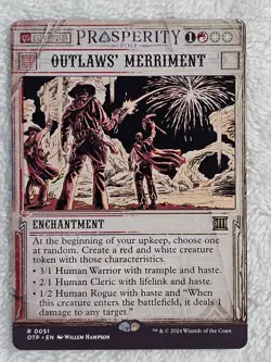 MTG Outlaws' Merriment Outlaws of Thunder Junction (OTP) #51 Card Rare NM - Image 2
