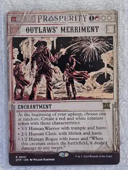 MTG Outlaws' Merriment Outlaws of Thunder Junction (OTP) #51 Card Rare NM - Image 5