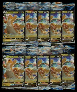 SEALED LOT (10) - Pokemon GO Dragonite V SWSH235 & VSTAR SWSH236 Promos - Image 1