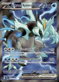 Pokemon 218/191 - Schwarzes Kyurem ex - Ultra Rare - SSP Sturmische Funken - Image 1