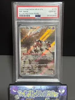 Pokemon Mr Mime 179/165 Scarlet & Violet 151 Illustration Rare PSA 10 Gem Mint - Image 1