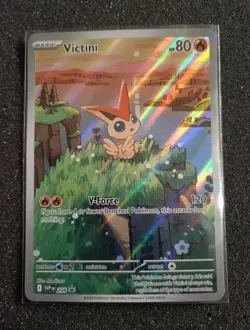 Victini SVP208 Promo Black Bolt White Flare Illustration Rare Holo Pokemon TCG - Image 1