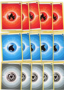 2022 Pokemon Energy Cards (5 ea) Lot of 15 Energy Cards 0011 - Image 1