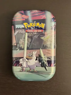Pokemon TCG - Galar Power SIRFETCH’D Mini Tin - 2 Booster Packs *SEALED* - Image 1