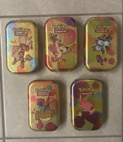 Pokemon Scarlet & Violet 151 Mini Tins- 5x Factory Sealed Tins / 10 Packs - Image 1