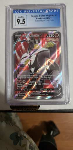 Pokemon Battle Styles, Graded NM/Mint+ 9.5, Single Strike Urshifu V Full Art! - Image 1