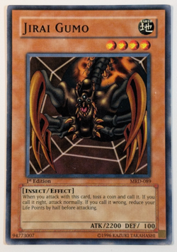 Yugioh TCG - 1x Jirai Gumo - MRD-089 - NM/LP - 1st Edition - Vintage Common - Image 1
