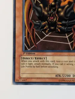 Yugioh TCG - 1x Jirai Gumo - MRD-089 - NM/LP - 1st Edition - Vintage Common - Image 5