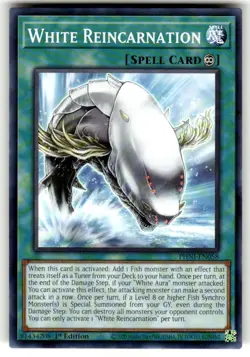 PHNI-EN058 - White Reincarnation - Common 1st Edition - YuGiOh! TCG NM - Image 1