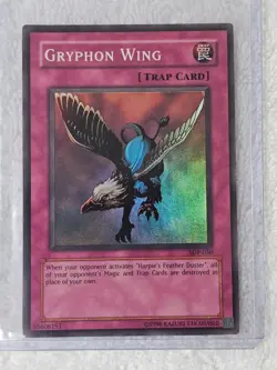 YuGiOh TCG Gryphon Wing - Starter Deck: Pegasus (SDP) SDP-050 Super Rare LP - Image 4