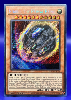 Yugioh! Nibiru, the Primal Being - RA01-EN015 - Secret Rare 1st Edition NM - Image 1