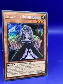 Yugioh Ghost Belle & Haunted Mansion RA01-EN011 Platinum Secret Rare 1st Ed NM - Image 3