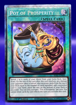 Yugioh Pot of Prosperity RA01-EN066 Prismatic Collector Rare 1st Ed NM - Image 1