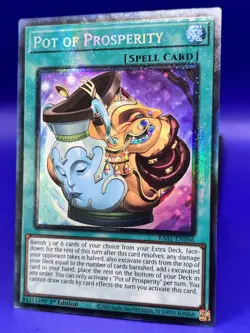 Yugioh Pot of Prosperity RA01-EN066 Prismatic Collector Rare 1st Ed NM - Image 3