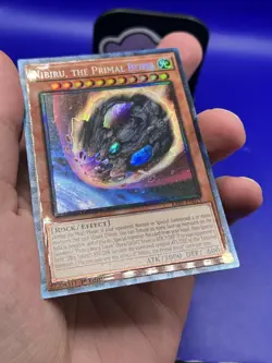 Yugioh #RA01-EN015 Nibiru, the Primal Being 1st Ed Prismatic Ultimate Rare NM - Image 3