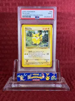 2002 Pokemon Legendary Collection PIKACHU #86 Card PSA 9 - Image 1