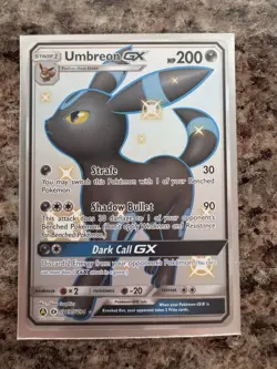 2019 Pokemon Hidden Fates Umbreon GX Card SV69/SV94 - NM - Image 1