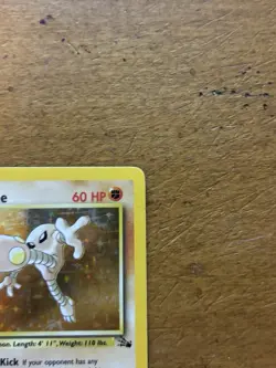 Hitmonlee 7/62 Fossil Holo Pokemon Card Mp - Image 3