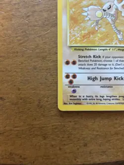 Hitmonlee 7/62 Fossil Holo Pokemon Card Mp - Image 5