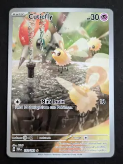 Cutiefly 172/162 Temporal Forces Illustration Rare Holo Pokemon Card English NM - Image 1