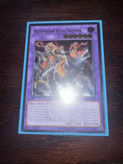 Yugioh Trading Card; Ultimate Rare Azamina Ilia Silvia (OP28-EN003). - Image 1