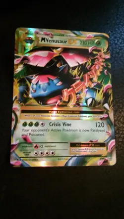 Mega M Venusaur EX 2/108 Evolutions Ultra Rare Holo Pokemon Card - Image 1
