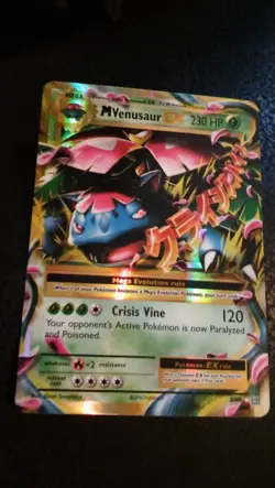Mega M Venusaur EX 2/108 Evolutions Ultra Rare Holo Pokemon Card - Image 2