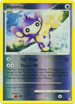 Aipom - 70/123 REV HOLO Diamond & Pearl Mysterious Treasures Pokemon Card - Image 1