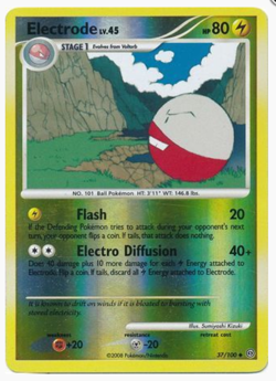 Electrode 37/100 Stormfront Pokemon REV HOLO GOOD-EXC BUY 2 CARDS GET 1 FREE!! - Image 1