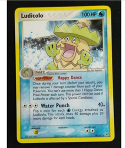 Pokemon EX Deoxys Rare Ludicolo 19/107 NM BUY 2 CARDS GET 1 FREE!! - Image 1