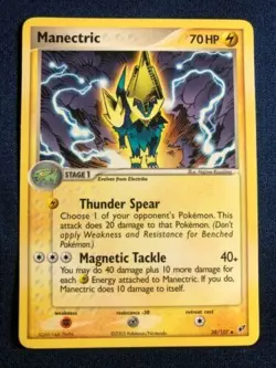 Manectric 38/107 - EX Deoxys - Pokemon EXC-NM BUY 2 CARDS GET 1 FREE!!! - Image 1