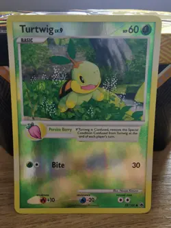 Pokemon Turtwig Majestic Dawn Reverse Holo Card 78/100 NM/M - Image 1
