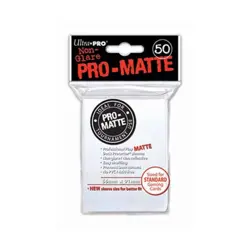 Ultra Pro Card Sleeves Standar Pro-Matte Non-Glare Card Sleeves - White ( New - Image 1
