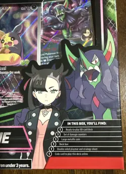 Pokemon Trading Card Game: Rival Battle Deck Marnie Beldum Promo | IN HAND - Image 2