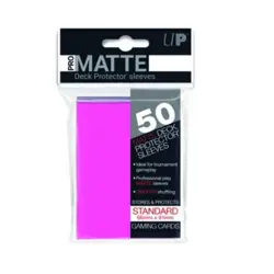 Ultra Pro Card Sleeves Stan Pro-Matte Non-Glare Card Sleeves - Bright Pin New - Image 1