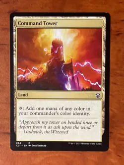 Command Tower MTG Magic the Gathering Card LP Lightly Played C21 - Image 1