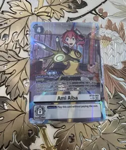 Digimon Card Game Ami Aiba Alternate Art BT22-093 SR Cyber Eden - Image 1