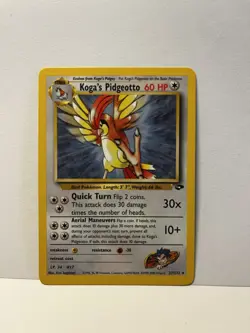 Pokemon TCG Koga's Pidgeotto Gym Challenge 27, Regular Unlimited Rare Card - Image 1