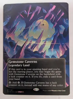 Gemstone Caverns (0151) Borderless GALAXY FOIL MTG Edge Of Eternities - Image 2