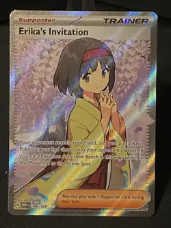 Pokemon TCG Erika's Invitation Scarlet Violet-151 Holo Ultra Rare Card 196/165 - Image 1