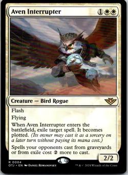 Magic the Gathering HP Aven Interrupter Outlaws of Thunder Junction MTG - Image 1