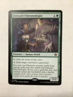 MTG LCI: Intrepid Paleontologist (Creature Human Druid) Regular Rare 0193 - Image 1