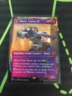 MTG Magic The Gathering Blaster, Combat DJ BOT Mythic Transformers Artifact - Image 1
