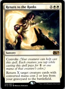 Return to the Ranks Magic 2015 (M15) Regular NM MTG - Image 1