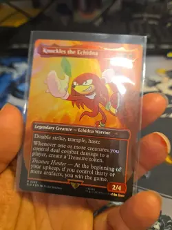 MTG Secret Lair X Sonic: Friends & Foes Foil Edition | Knuckles The Echidna NM/M - Image 3