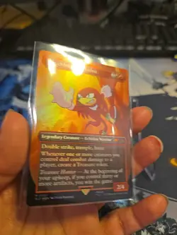 MTG Secret Lair X Sonic: Friends & Foes Foil Edition | Knuckles The Echidna NM/M - Image 4