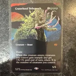 Craterhoof Behemoth (Borderless) Tarkir: Dragonstorm Regular - Image 1