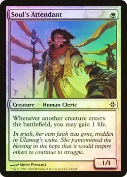Magic The Gathering MTG SOUL'S ATTENDANT FOIL Rise of the Eldrazi NM Near Mint - Image 1