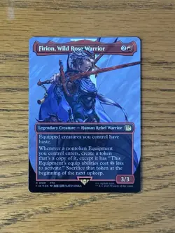 Firion, Wild Rose Warrior - Borderless - Final Fantasy - MtG - Surge Foil - Image 1