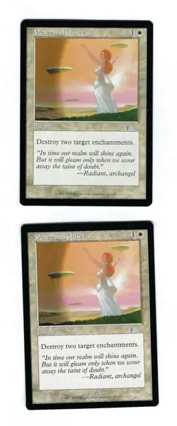 2x Peace and Quiet - Urzas Legacy - Magic The Gathering NM/M (Never Played) - Image 1